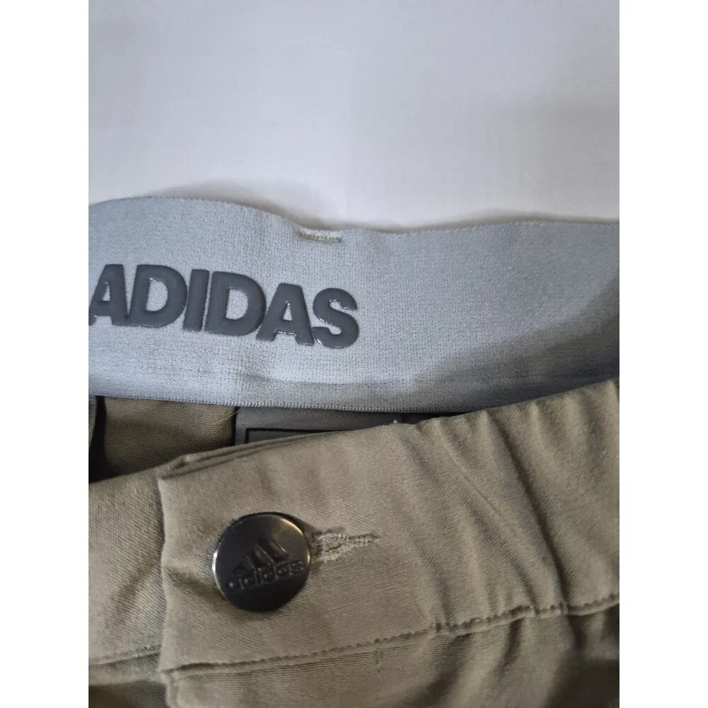 Adidas Golf Shorts Mens Size 36 Beige Khaki Performance Activewear Brown